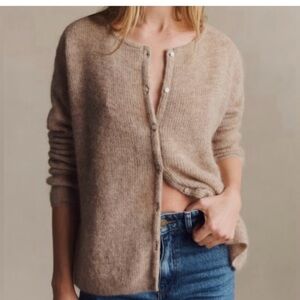 SEZANE GASPARD CARDIGAN XS oatmeal